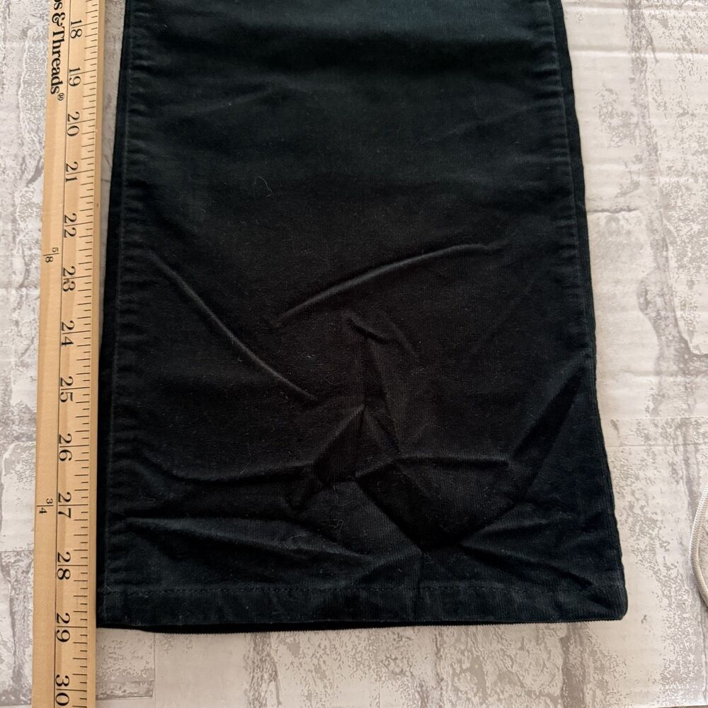 Soft Surroundings Green Bootcut Corduroy Pull On Pants Forest Dark Academia M - Picture 6 of 7